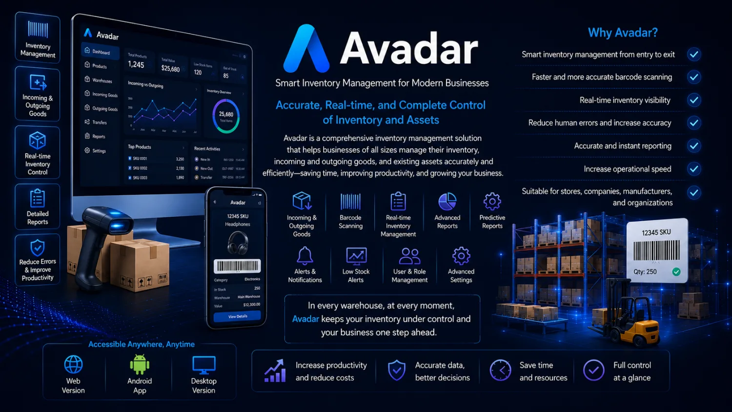 Avadar product banner