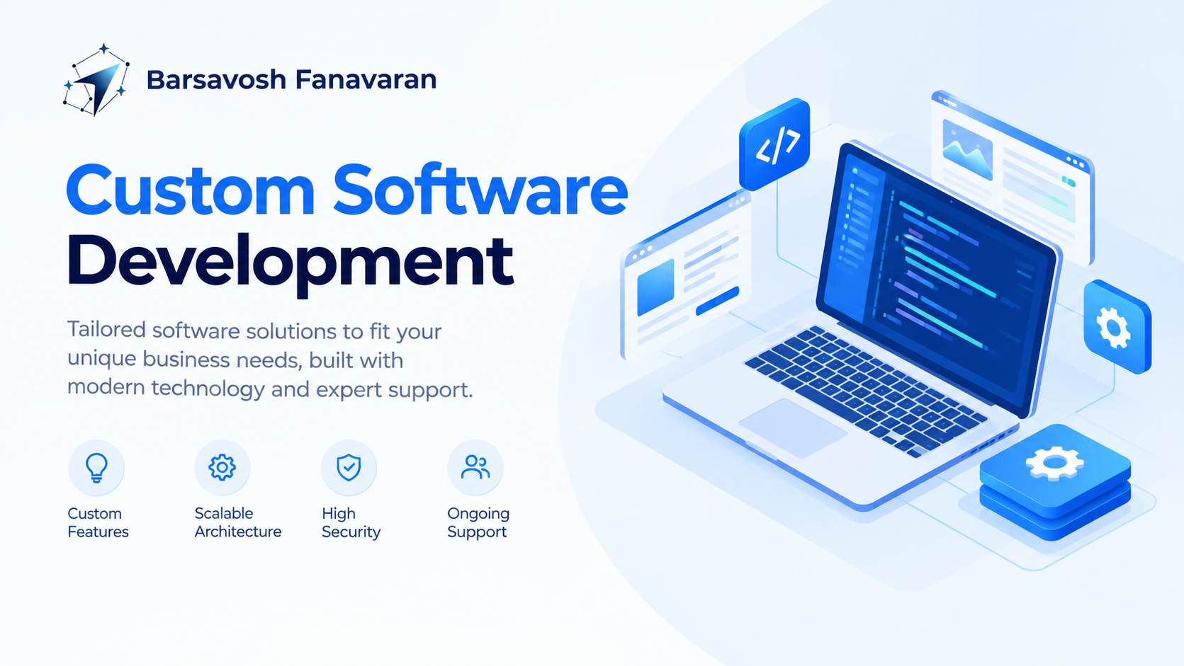 Custom Software Development by Barsavosh Fanavaran: tailored web and mobile software built for your exact business needs