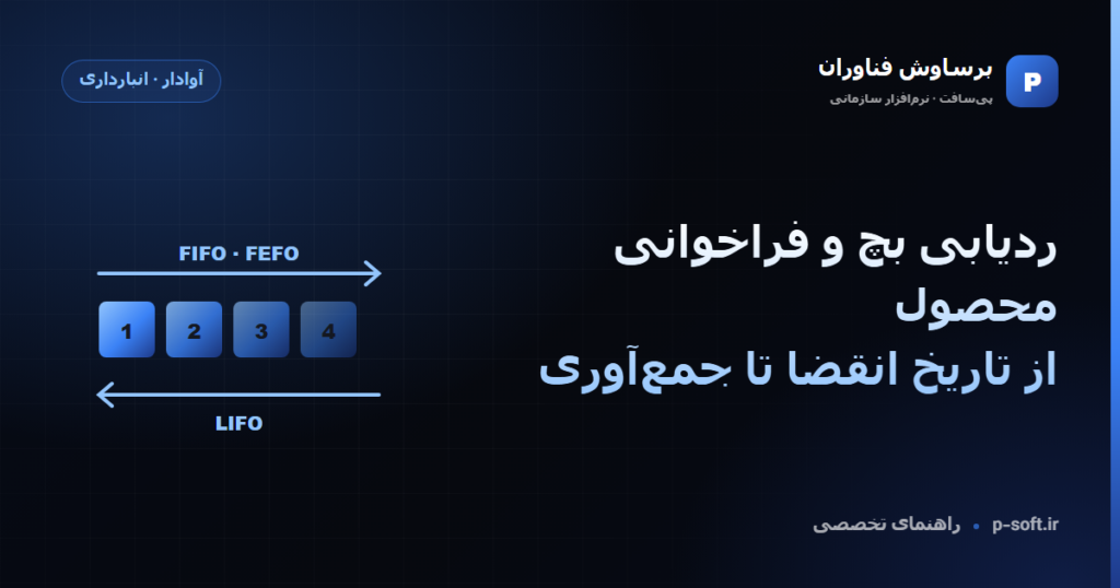 ردیابی بچ و فراخوانی محصول؛ از تاریخ انقضا تا جمعآوری — راهنمای برساوش فناوران