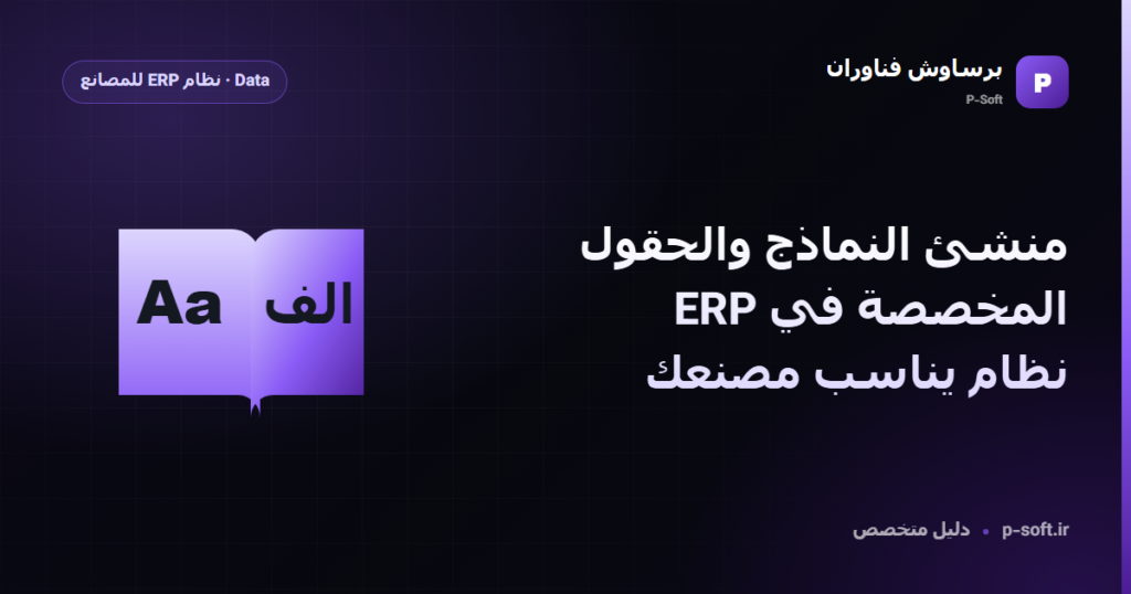 منشئ النماذج والحقول المخصصة في ERP: نظام يناسب مصنعك — دليل برساوش فناوران