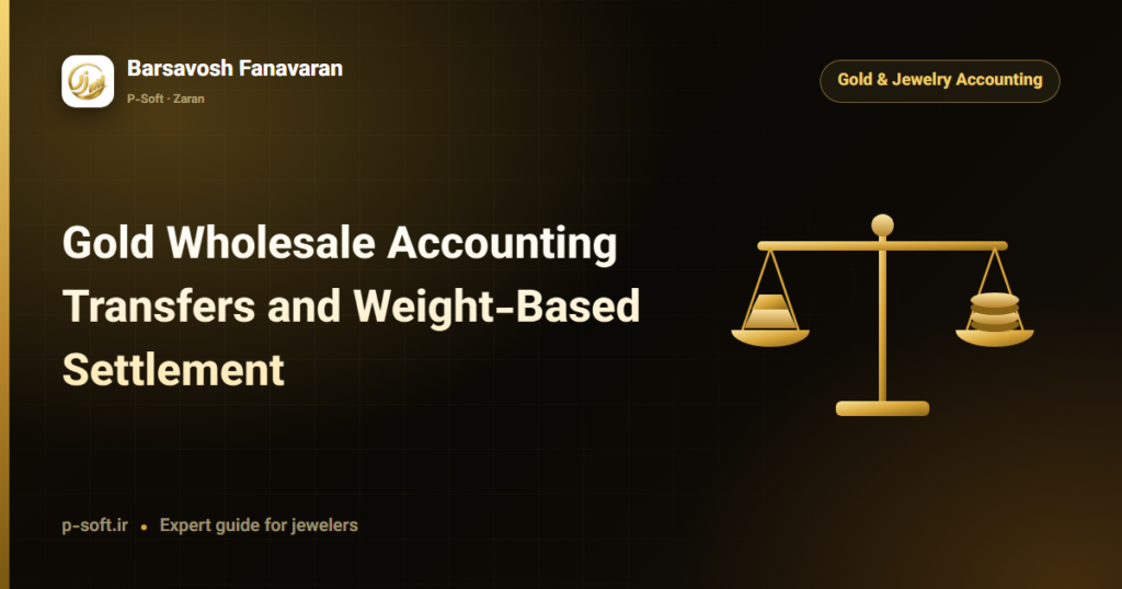 Gold Wholesale Accounting: Transfers and Weight-Based Settlement — Barsavosh Fanavaran guide
