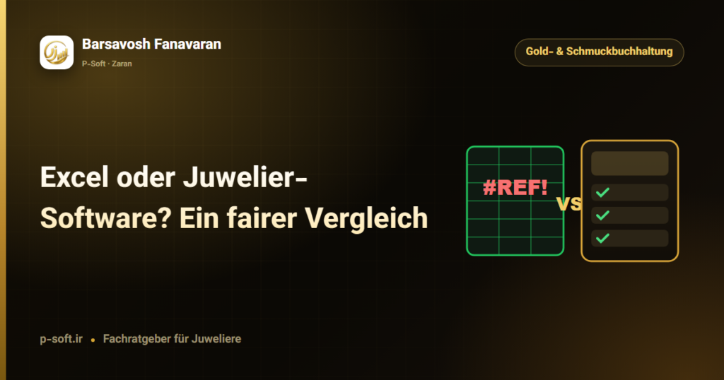 Excel oder Juwelier-Software? Ein fairer Vergleich — Ratgeber von Barsavosh Fanavaran