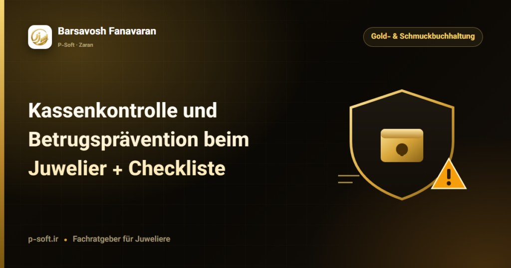 Kassenkontrolle und Betrugsprävention beim Juwelier + Checkliste — Ratgeber von Barsavosh Fanavaran