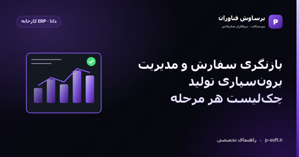 بازنگری سفارش و مدیریت برونسپاری تولید؛ چکلیست هر مرحله — راهنمای برساوش فناوران