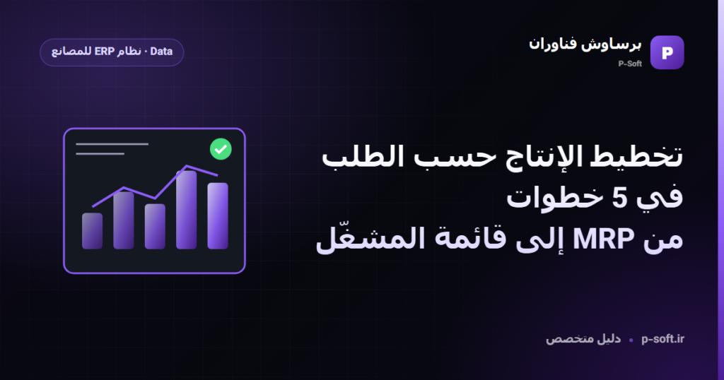 تخطيط الإنتاج حسب الطلب في 5 خطوات: من MRP إلى قائمة المشغّل — دليل برساوش فناوران