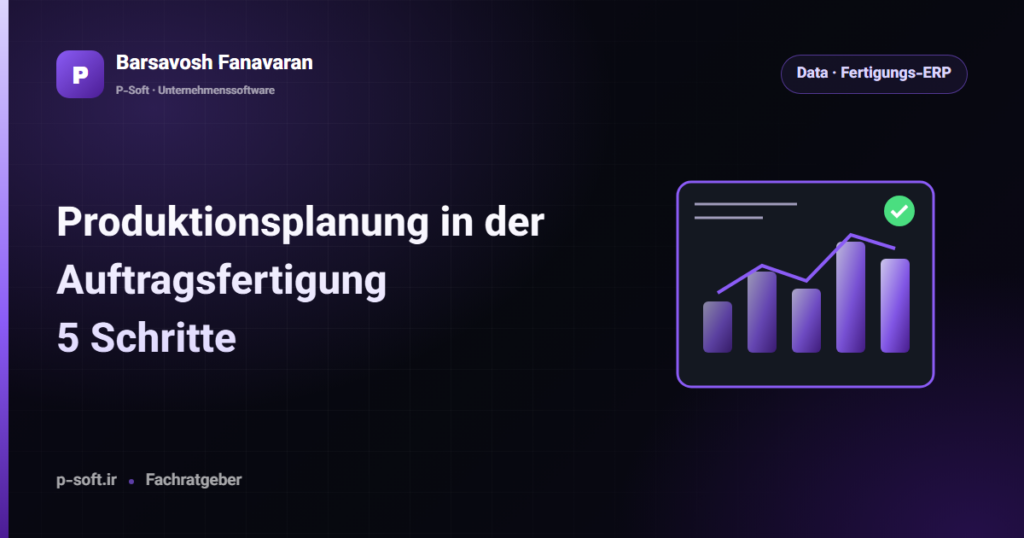 Produktionsplanung in der Auftragsfertigung: 5 Schritte — Ratgeber von Barsavosh Fanavaran